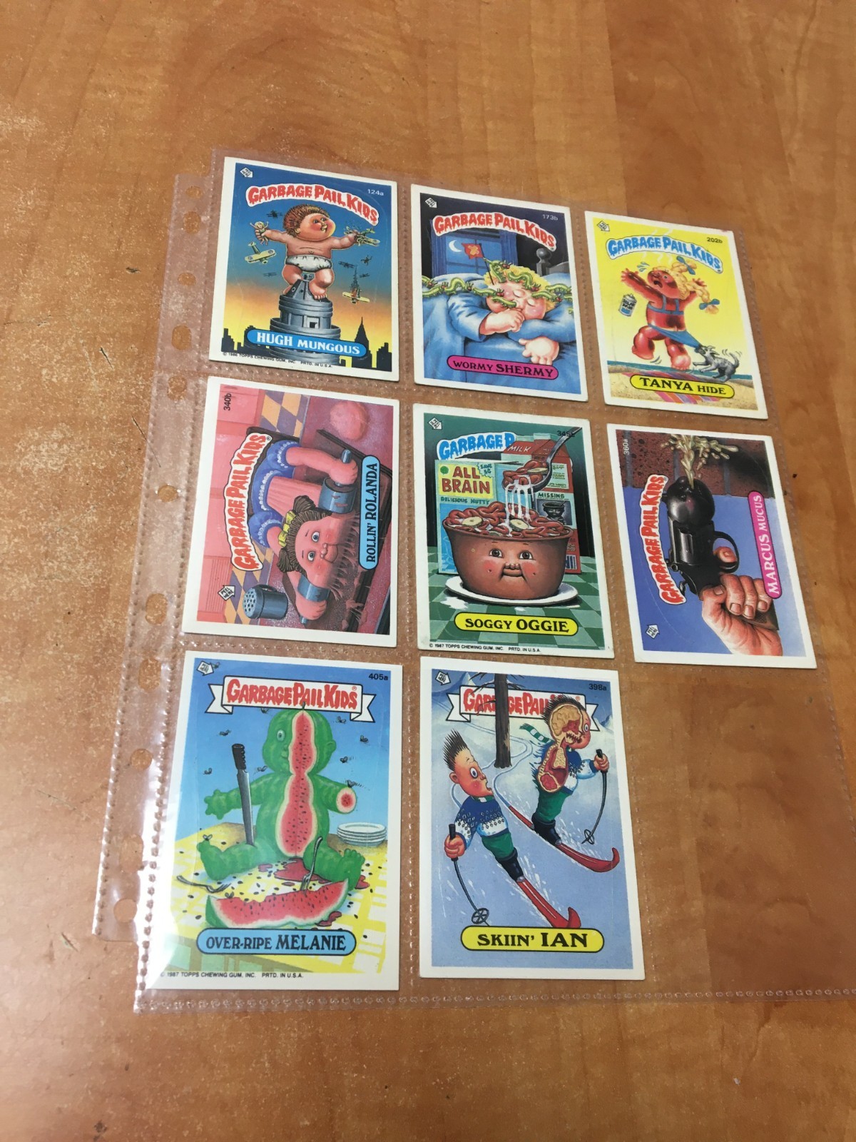 1986 1987 Garbage Pail Kids GPK mixed Lot of 8 Base Cards 124a 173b 202b 340b