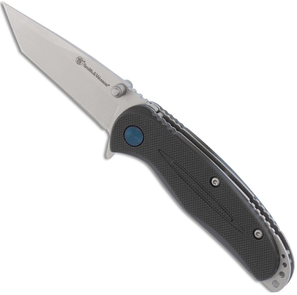 Smith & WessonKnife 2.56″ Bead Blasted Tanto Blade Black GFN Handles 1100066