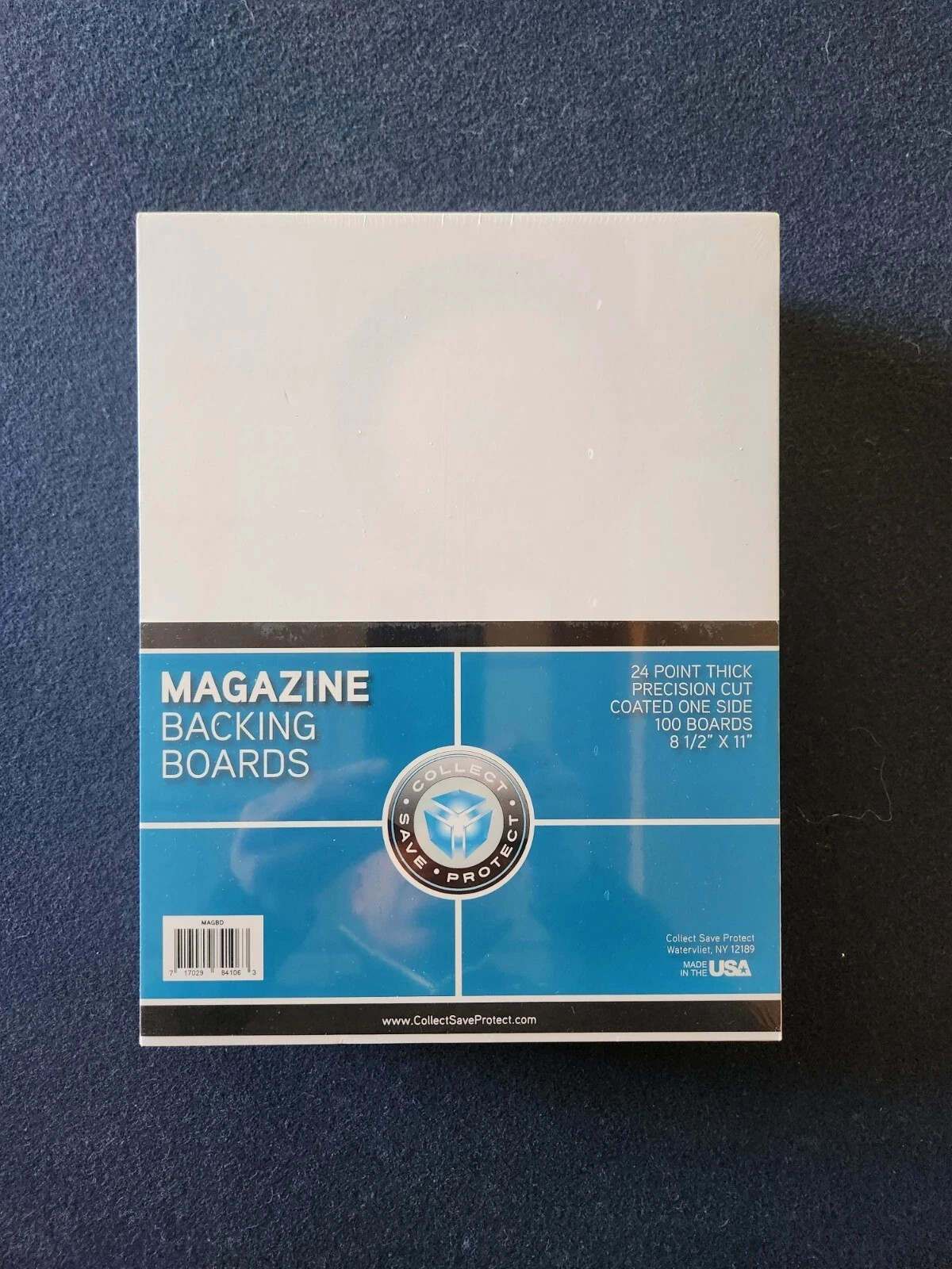 100 CSP MAGAZINE SIZE 8.5″ x 11″ BACKING BOARDS Storage White Backer 24pt 8-1/2″