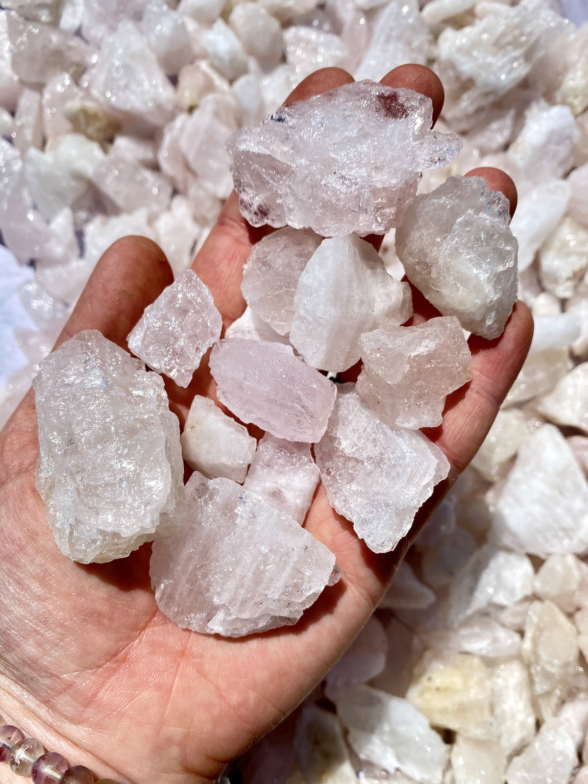 Raw Morganite Crystal – Grade AB, Natural Morganite from Brazil