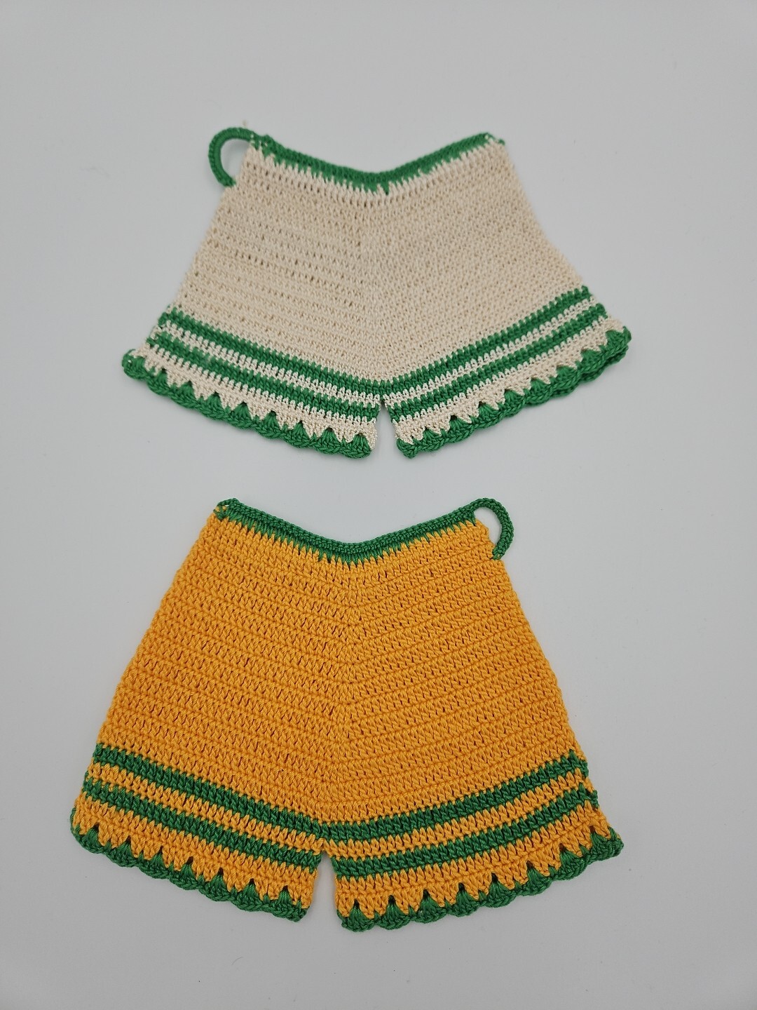 Vintage Collection Unique Crochet Handcrafted Shorts For Crafts Or Home Decor
