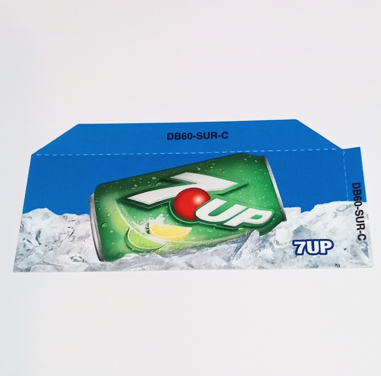 7Up Dixie Narco 501e & Vendo Flavor Strip Drink Label 12 oz. Can