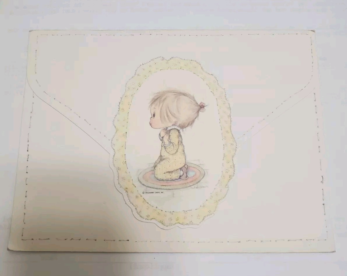 Hallmark Vintage 1970s Postalette Betsy Clark Design Self Seal