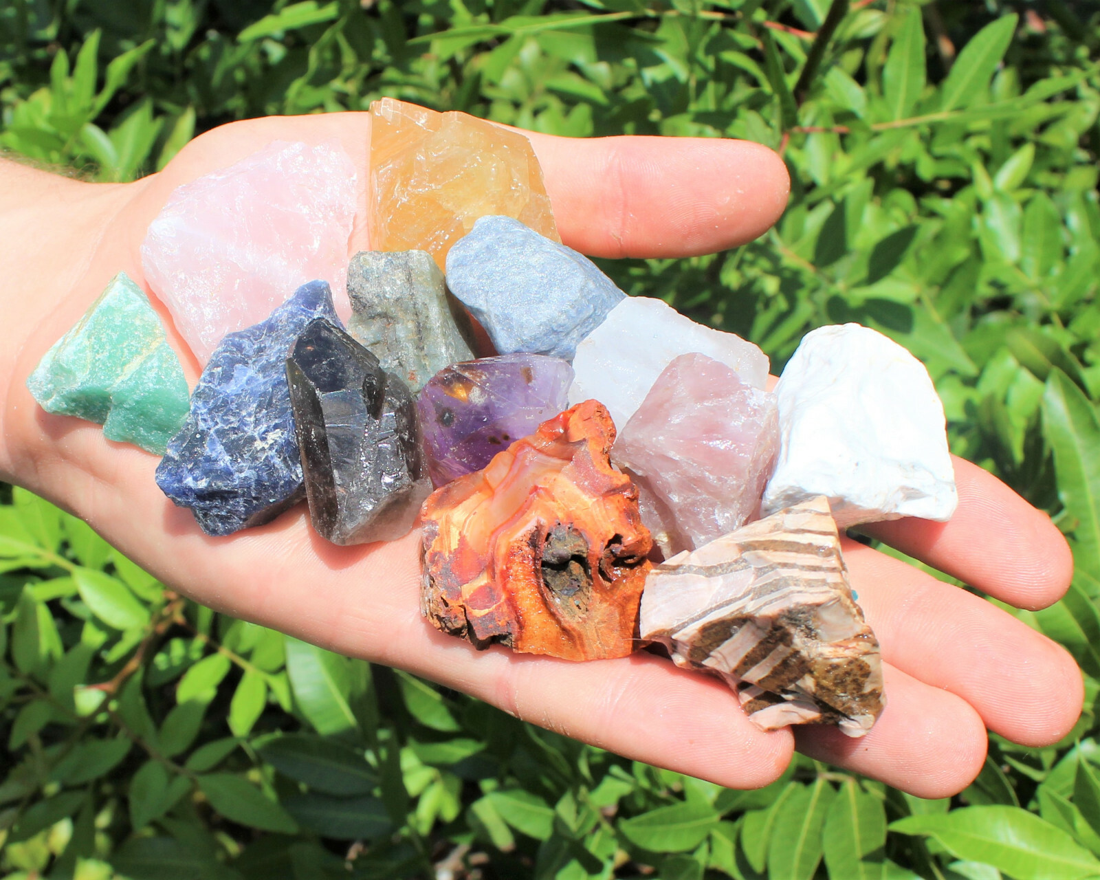 Bulk Mixed Crafters Collection: Gems Crystal Natural Rough Raw HUGE 5 lb Lot