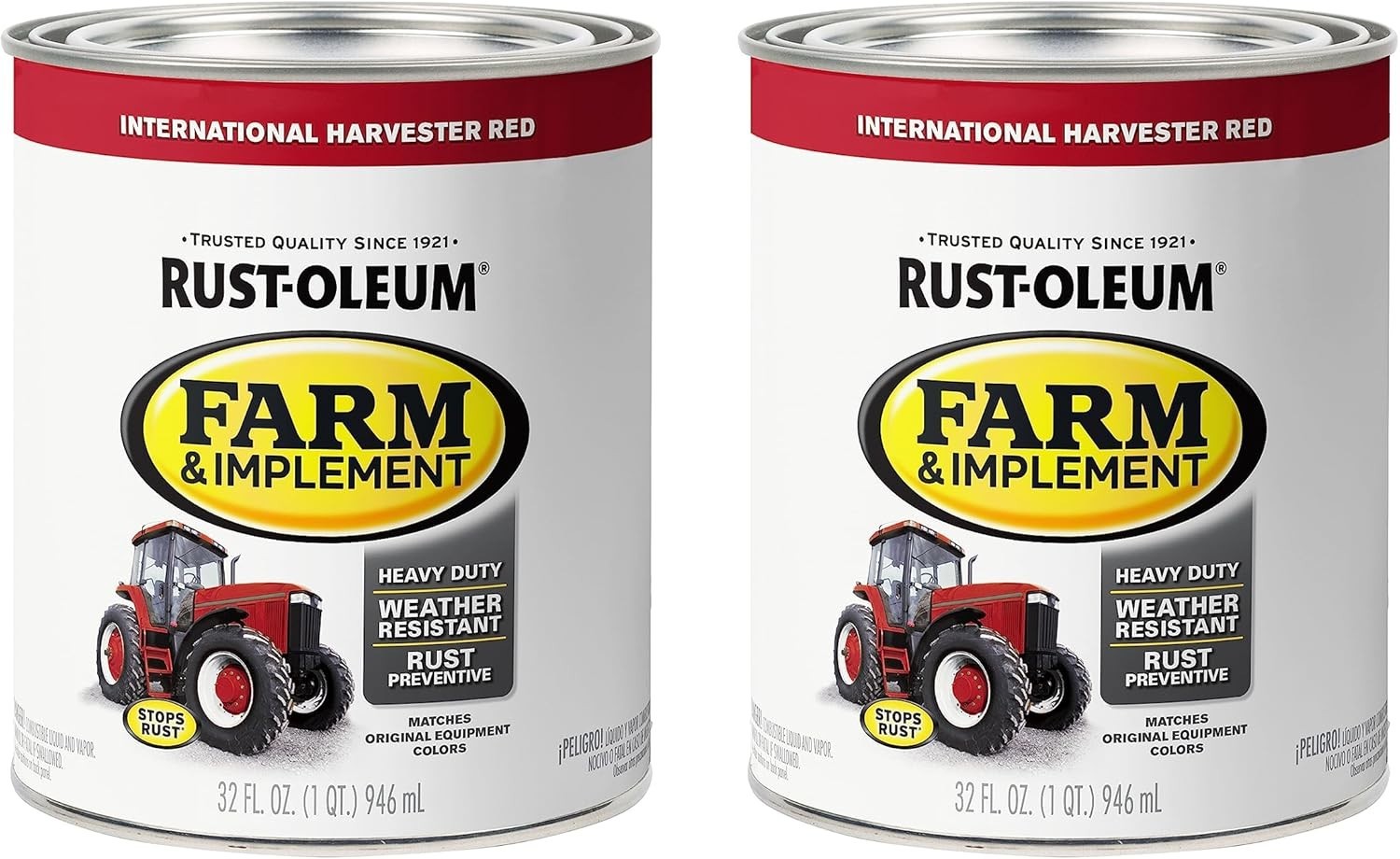 International Harvester Red Heavy Duty Paint Pack of 2 Rust Preventative 1