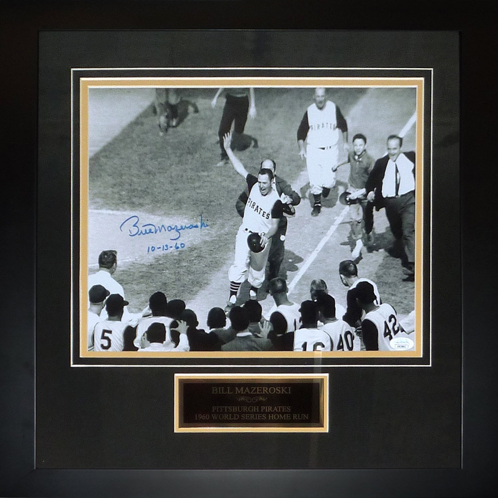Bill Mazeroski Autographed Pittsburgh Pirates (1960 WS HR) Deluxe Framed 11×14 P