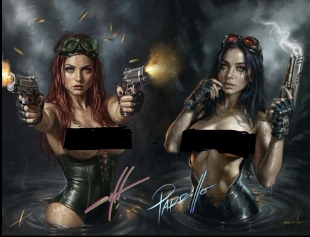 GUN HONEY DOUBLES DOWN 1 • CARLA COHEN/LUCIO PARRILLO SIGNED NAUGHTY SET PRESALE
