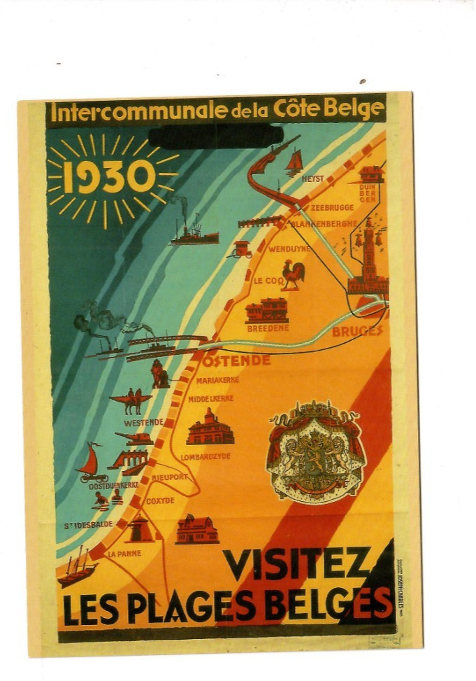 C 50- Anonymous * Intercommunale de La Cote Belge visitez les Plages