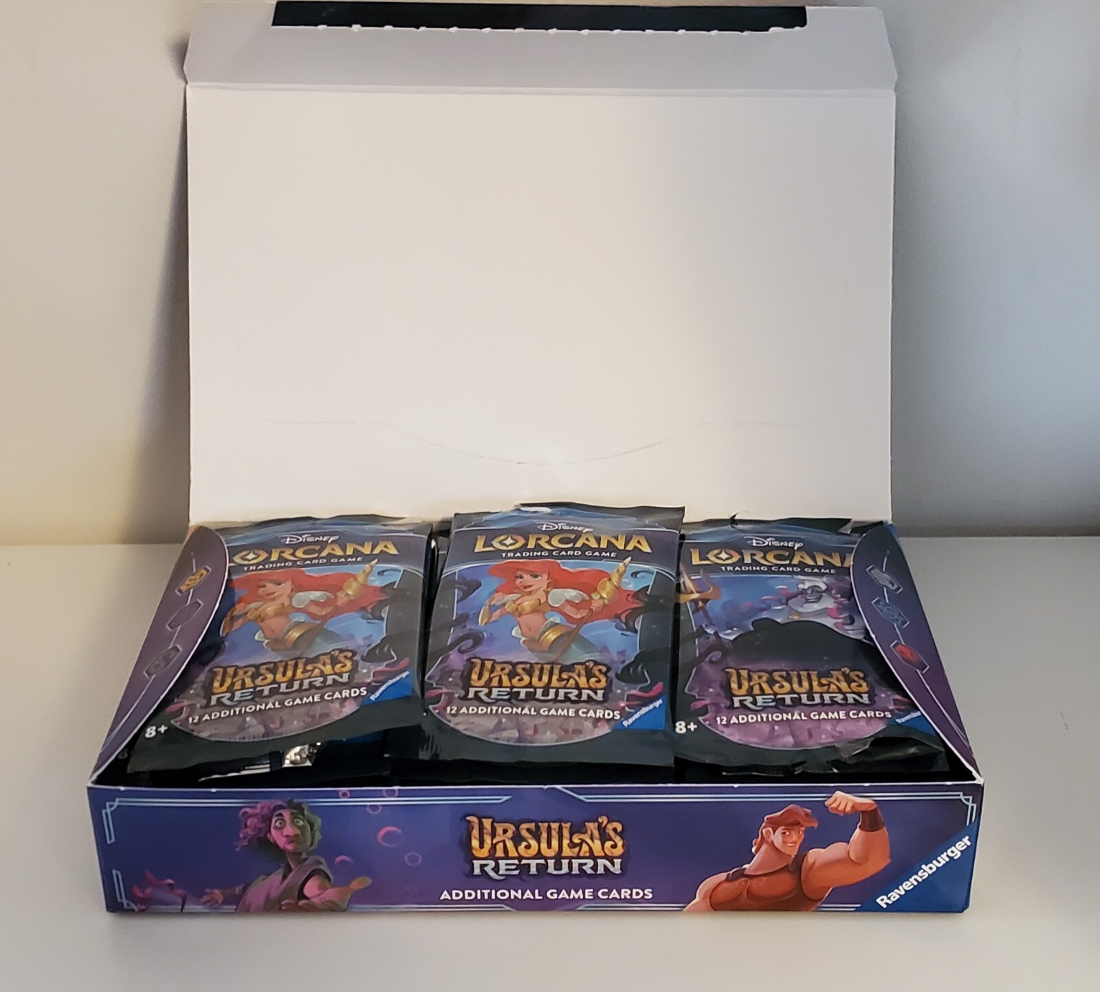 Disney Lorcana TCG Ursula’s Return EMPTY Display Booster Box w/ Pack Wrappers