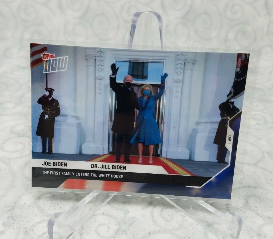 2020 Topps Now Election Joe Biden & Dr. Jill Biden #16 White House – In Hand!