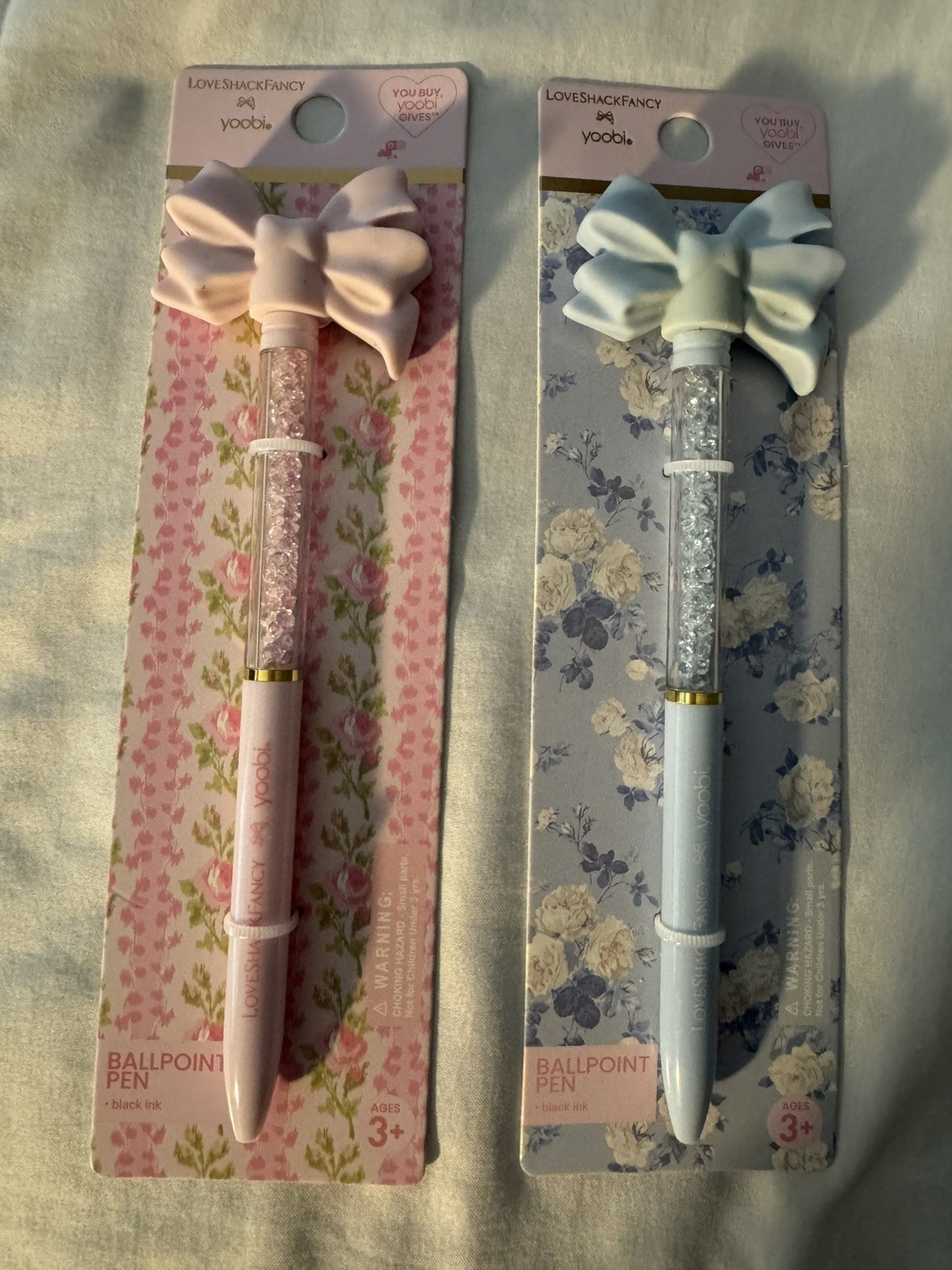 LoveShackFancy x Target yoobi Ballpoint Bow Pen Set New