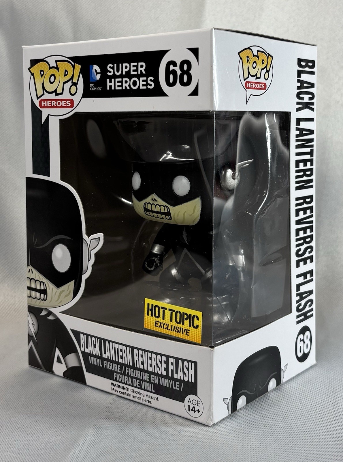 Black Lantern Reverse Flash Funko Pop Hot Topic Exclusive Zombie *Damaged Box*