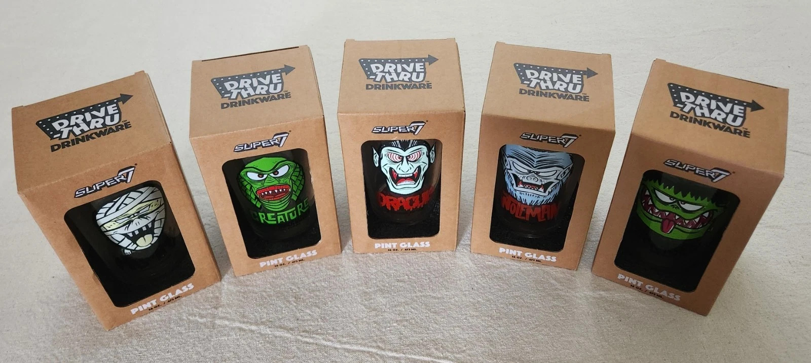 Super7 Universal Studios Retro Monster Masks Set of 2 NEW