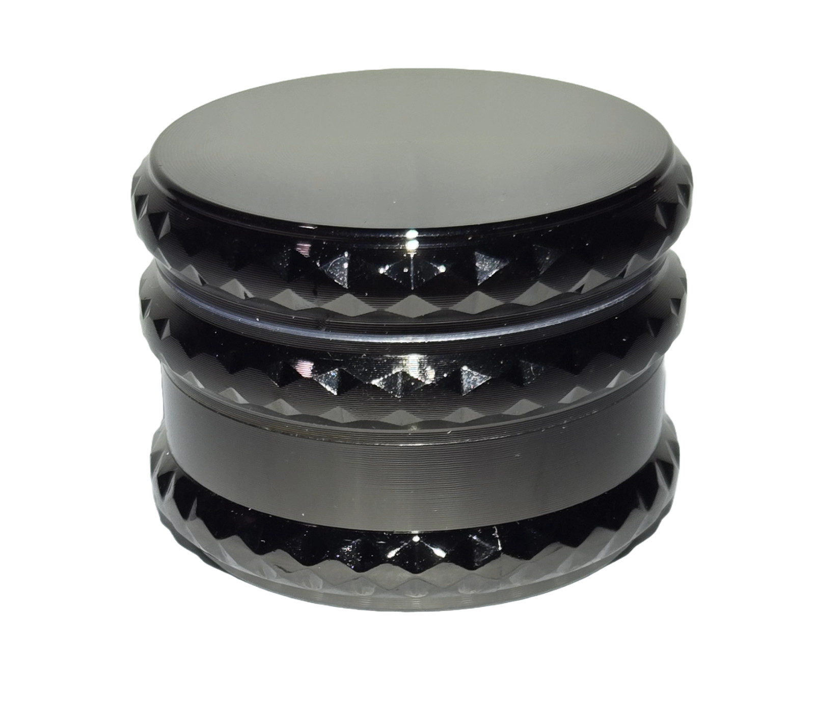 *Ten Pack* 2 1/4″ Inch Magnetic Zinc Alloy Spice Tobacco Herb Grinder: Gun Metal