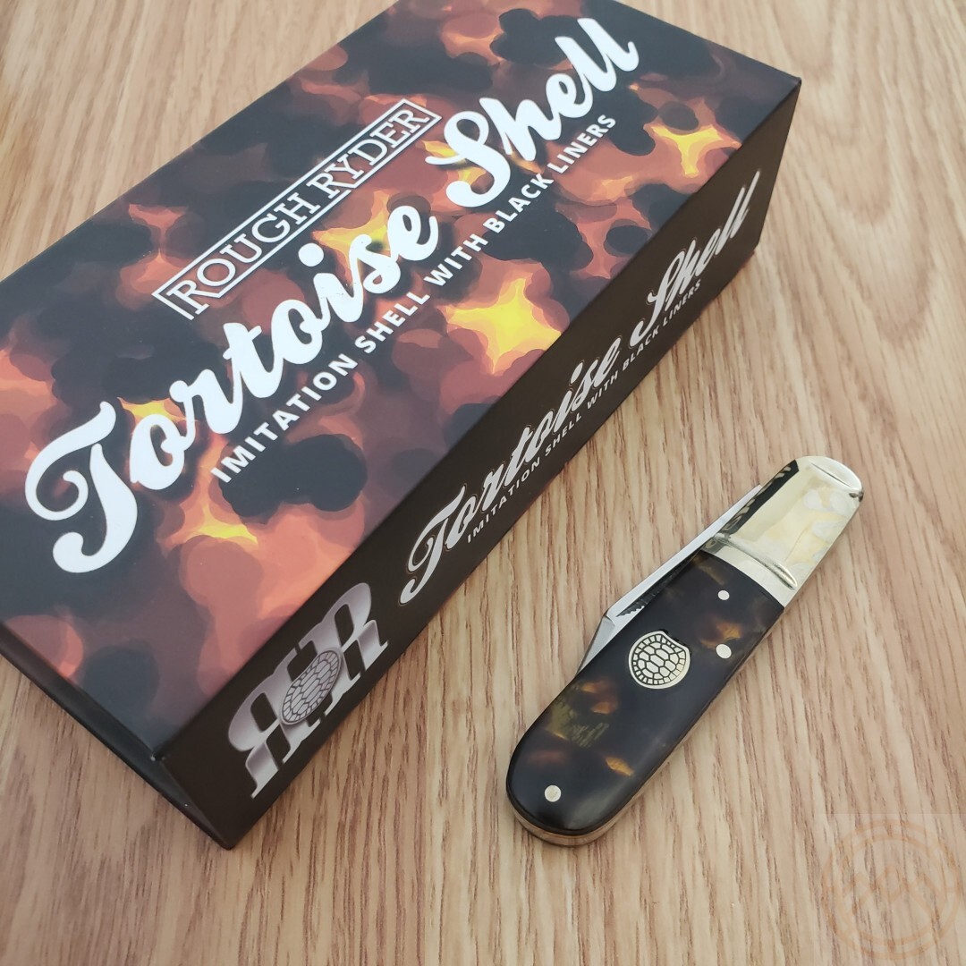Rough Ryder Barlow Folding Knife Stainless Clip Point Blade Synthetic Handle