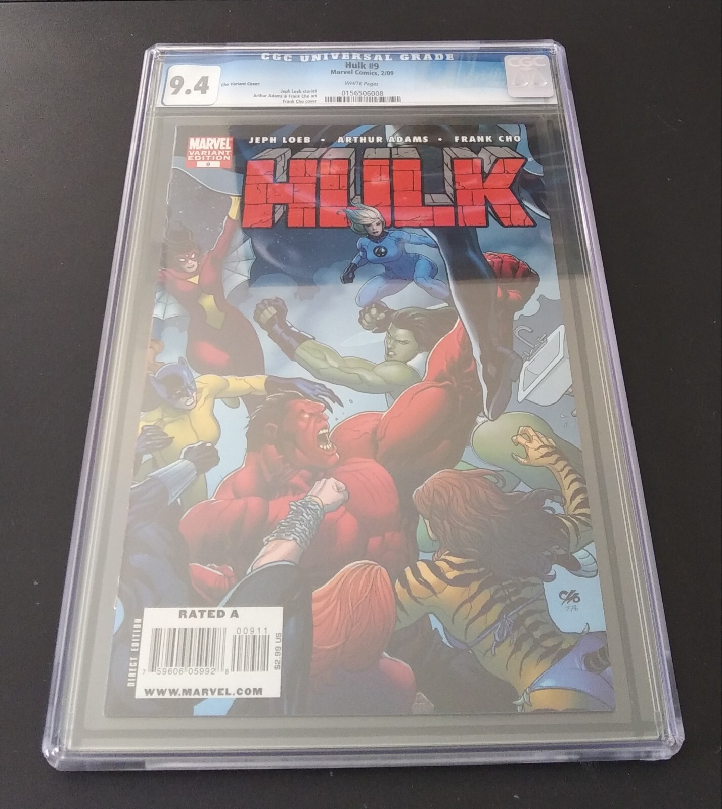 Hulk #9 (Red Hulk) Arthur Adams/Homage 9.6 & Frank Cho 9.4 CGC Variant Set 2009