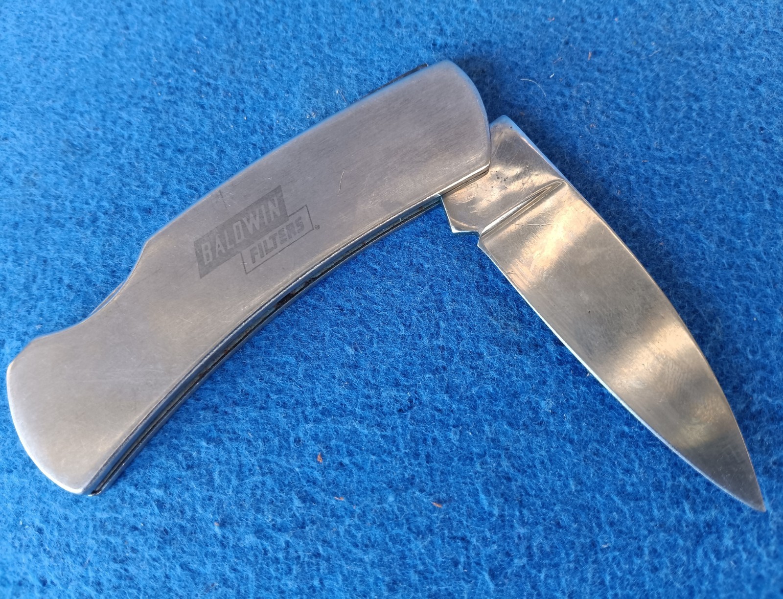 Advertising Pocket Knife ~ Baldwin Filters Bakersfield Fleet Parts 805 Area Code