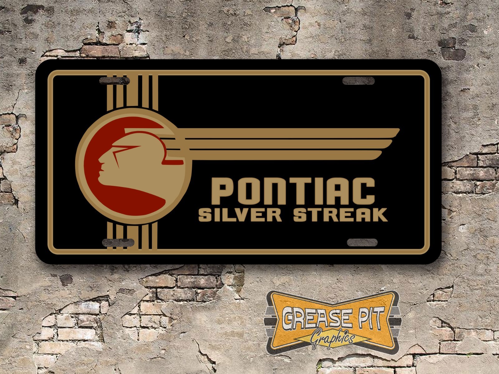 Pontiac Silver Streak Novelty License Plate – Choose Color