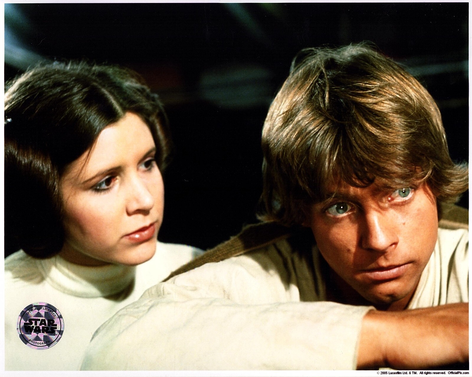 CARRIE FISHER & MARK HAMILL unsigned 8×10 Color Photo STAR WARS OPX Official Px