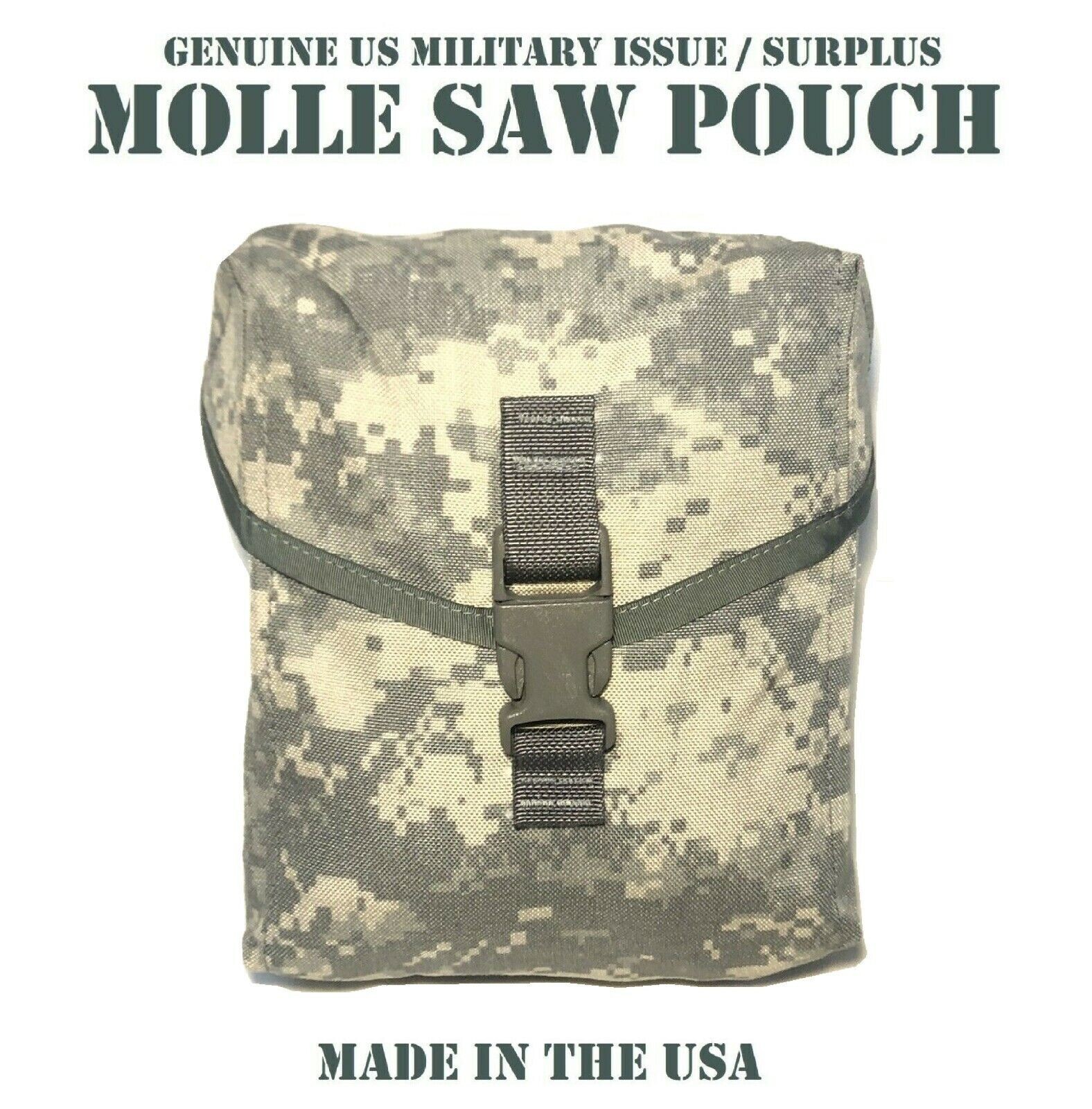Lot of 2 US Military MOLLE II 200 Round ACU Camo Utility Saw Gunners Pouch NEW