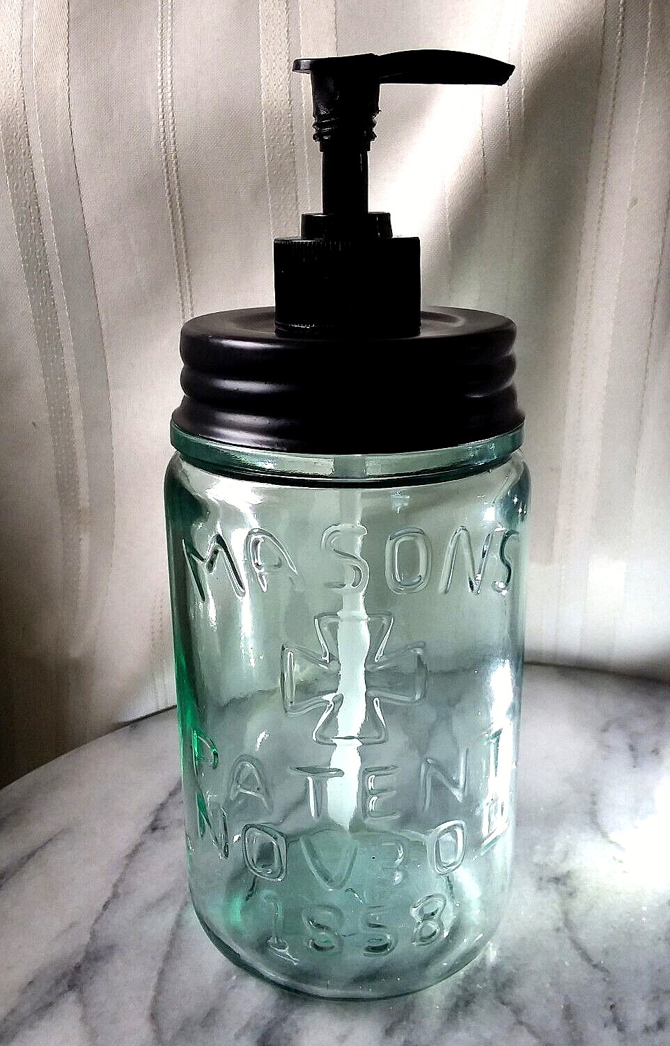 Soap Pump Dispenser ~ Rust Proof ~QUALITY ~ Antique Reproduction ~ Masons Patent