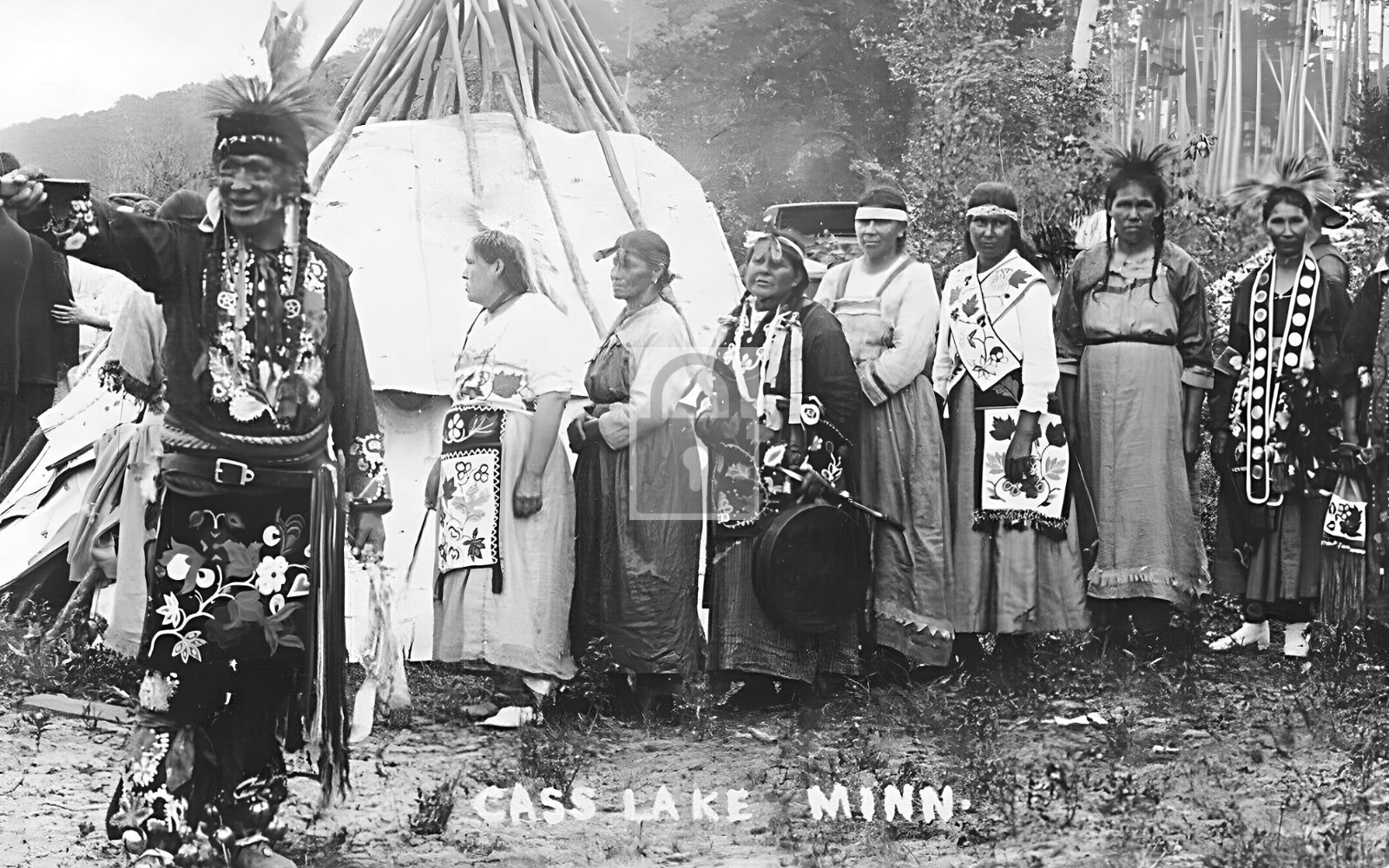 Ojibwe Chippewa Indians Cass Lake Minnesota MN – Reprint