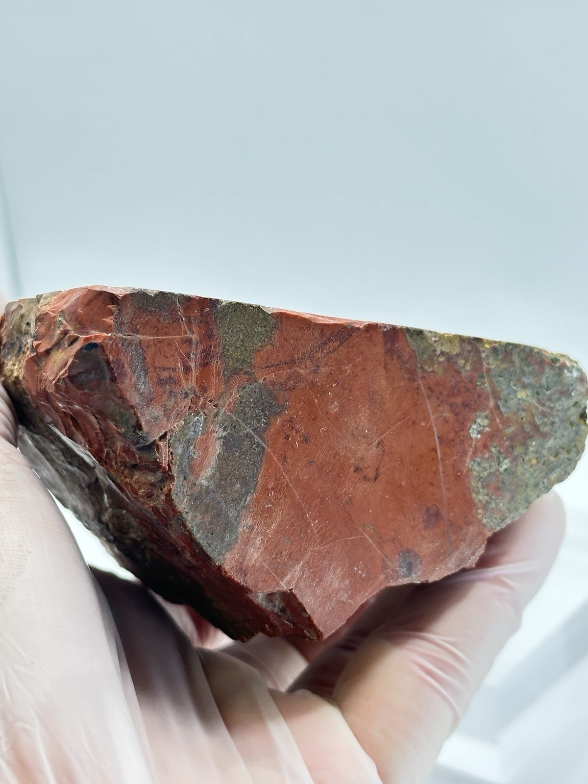 Moroccan Agate Face Polished Stand Up Display Specimen 1.5 lb
