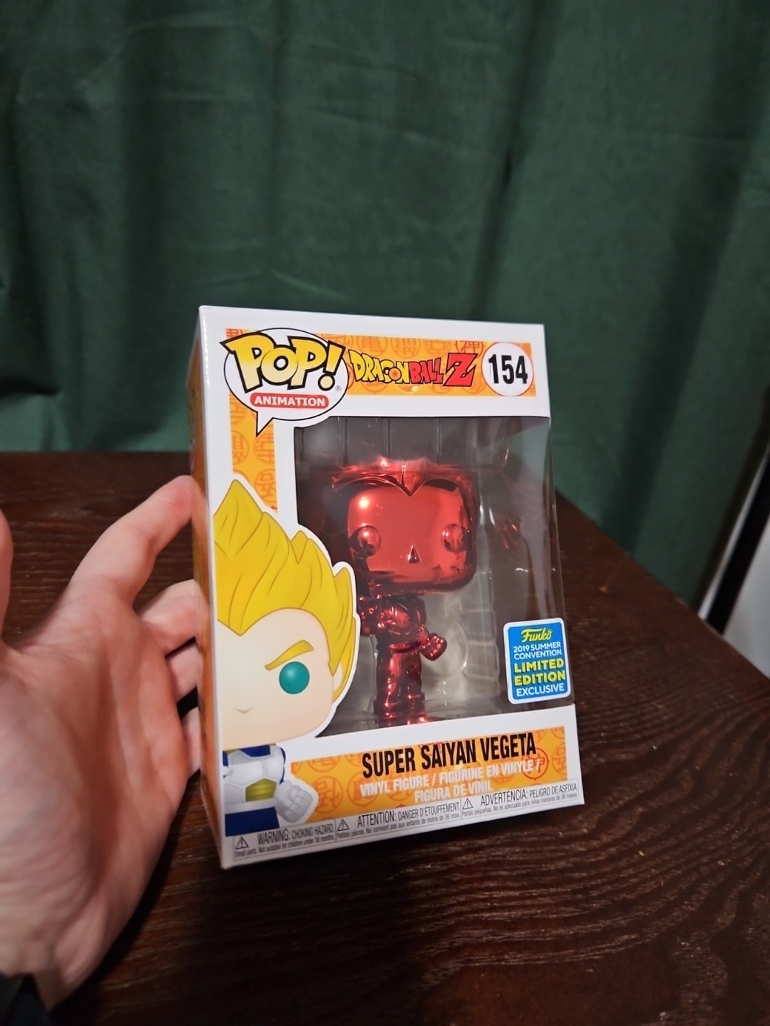 Funko POP Animation: Super Saiyan Vegeta Red Chrome 2019 NYCC Exclusive #154