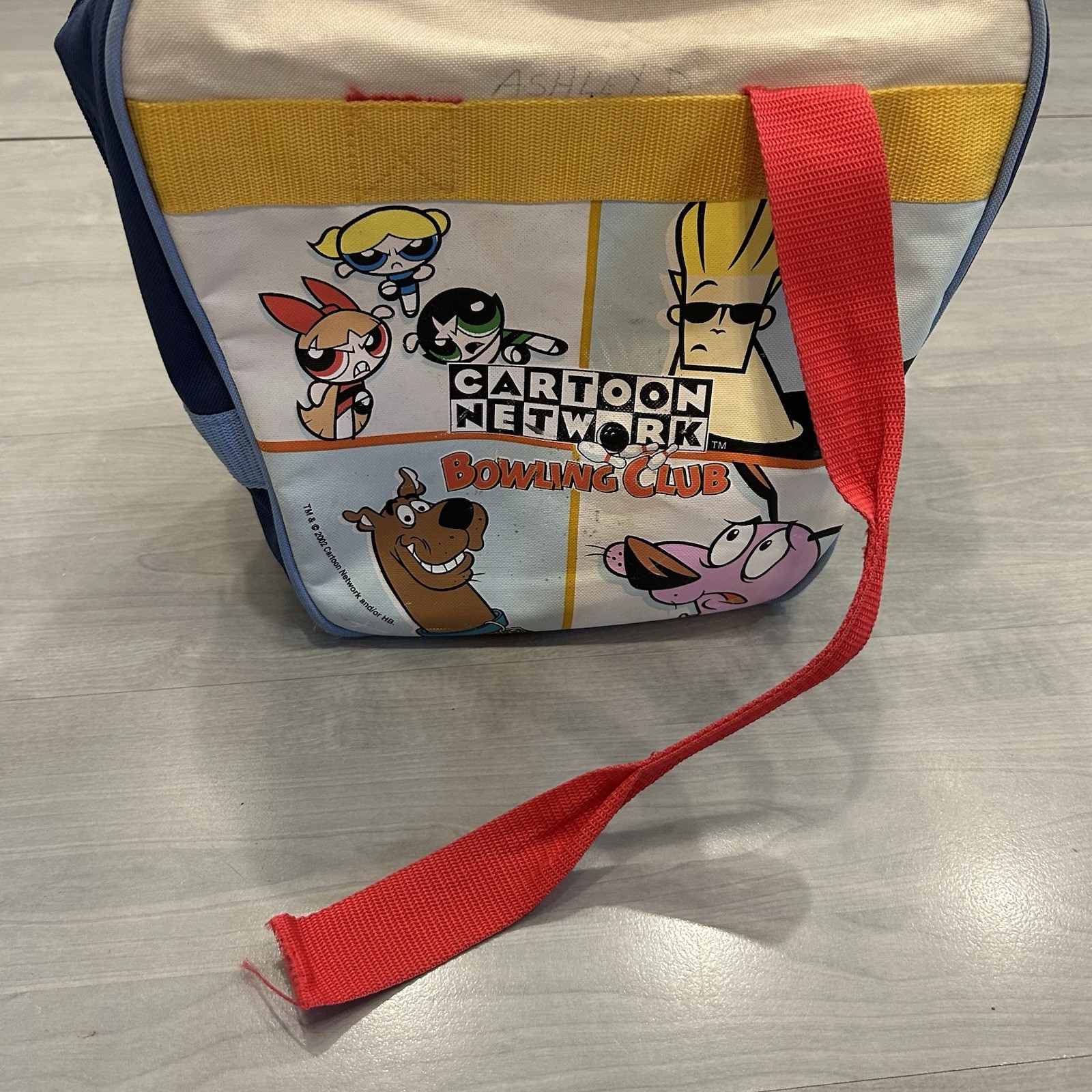 Vintage 2002 Cartoon Network Powerpuff Girls Bowling Ball Bag Kids Set Retro