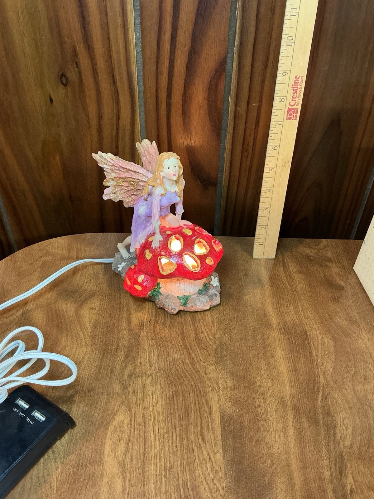 Vintage Fairy Resin Lamp 6 Inches