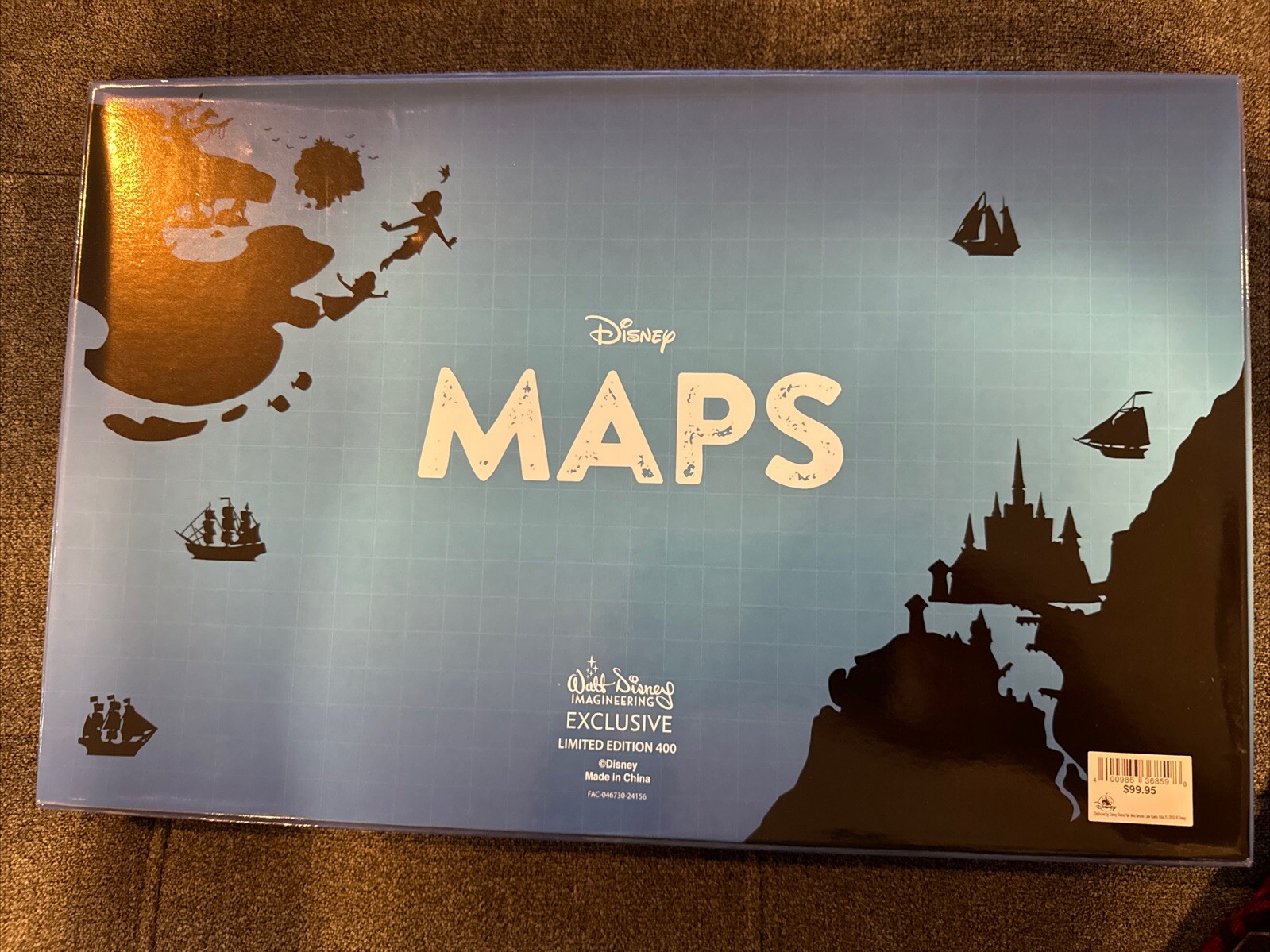 D23 Expo 2024 Disney Pin MOG WDI Maps Peter Pan Neverland Box Set LE 400