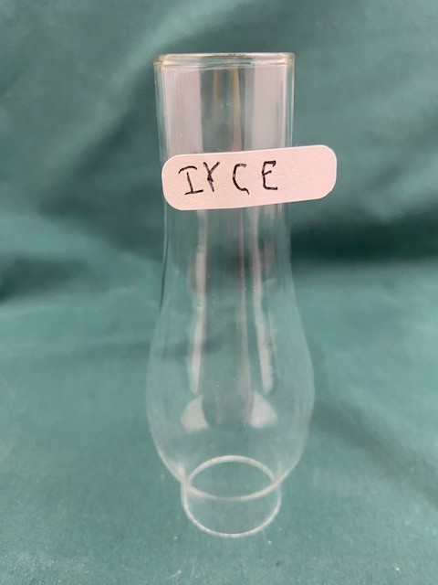 MINI – GLASS OIL LAMP CANDLE CHIMNEY SHADE – 1 1/8″ FITTER 4 3/8″ TALL(IYCE)