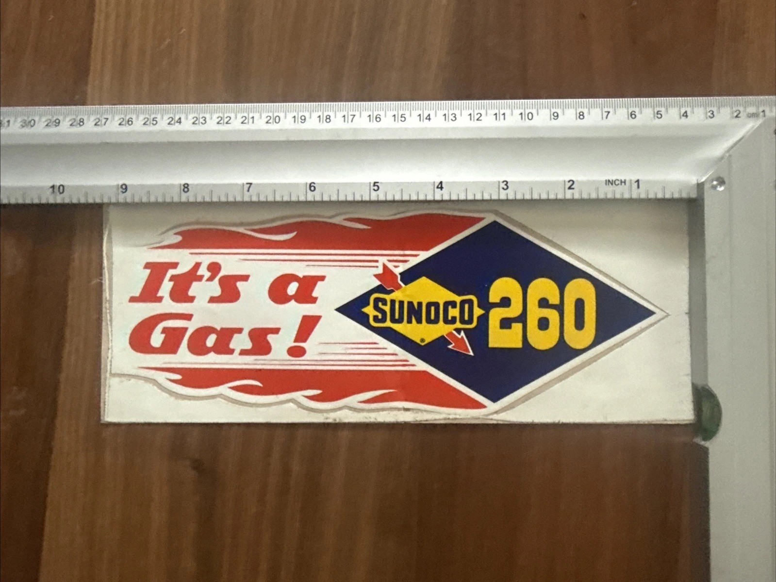 SUNOCO 260 IT’S A GAS Original Vintage 1960’s Racing Decal/Sticker 9.25” x 3.5”