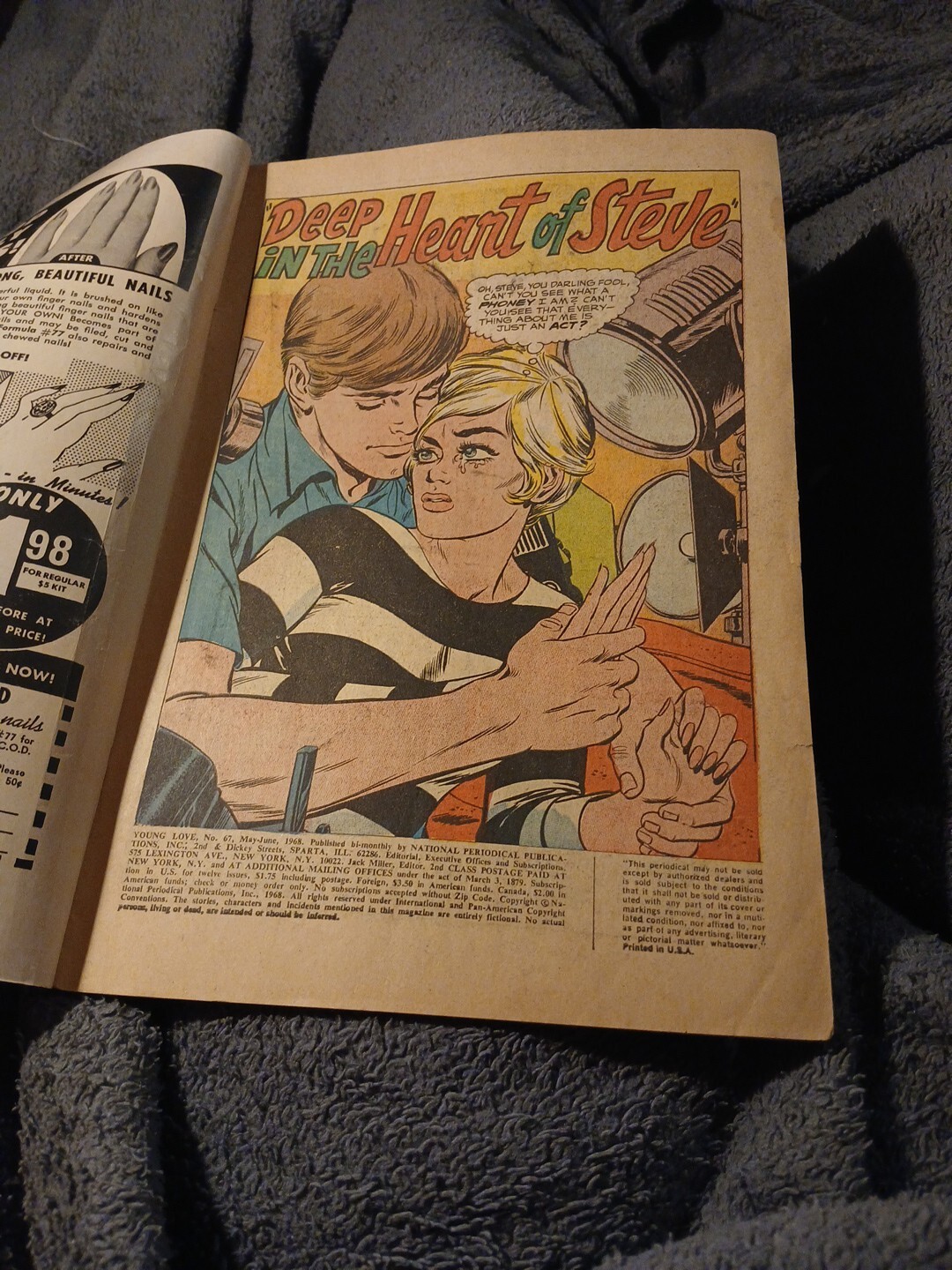 DC COMICS YOUNG LOVE 67 Dc Comics 1968 MOD ROMANCE Silver Age