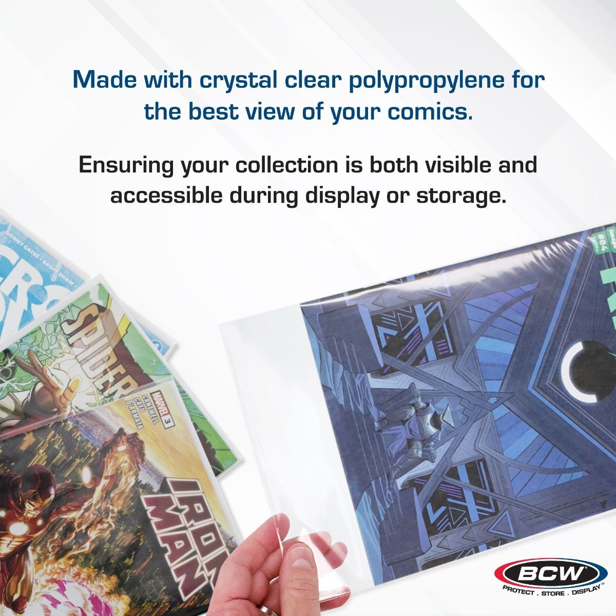 1 pack of 100 BCW 7″ x 10 ½” Resealable Thick Current/Modern Age Comic Book Bags