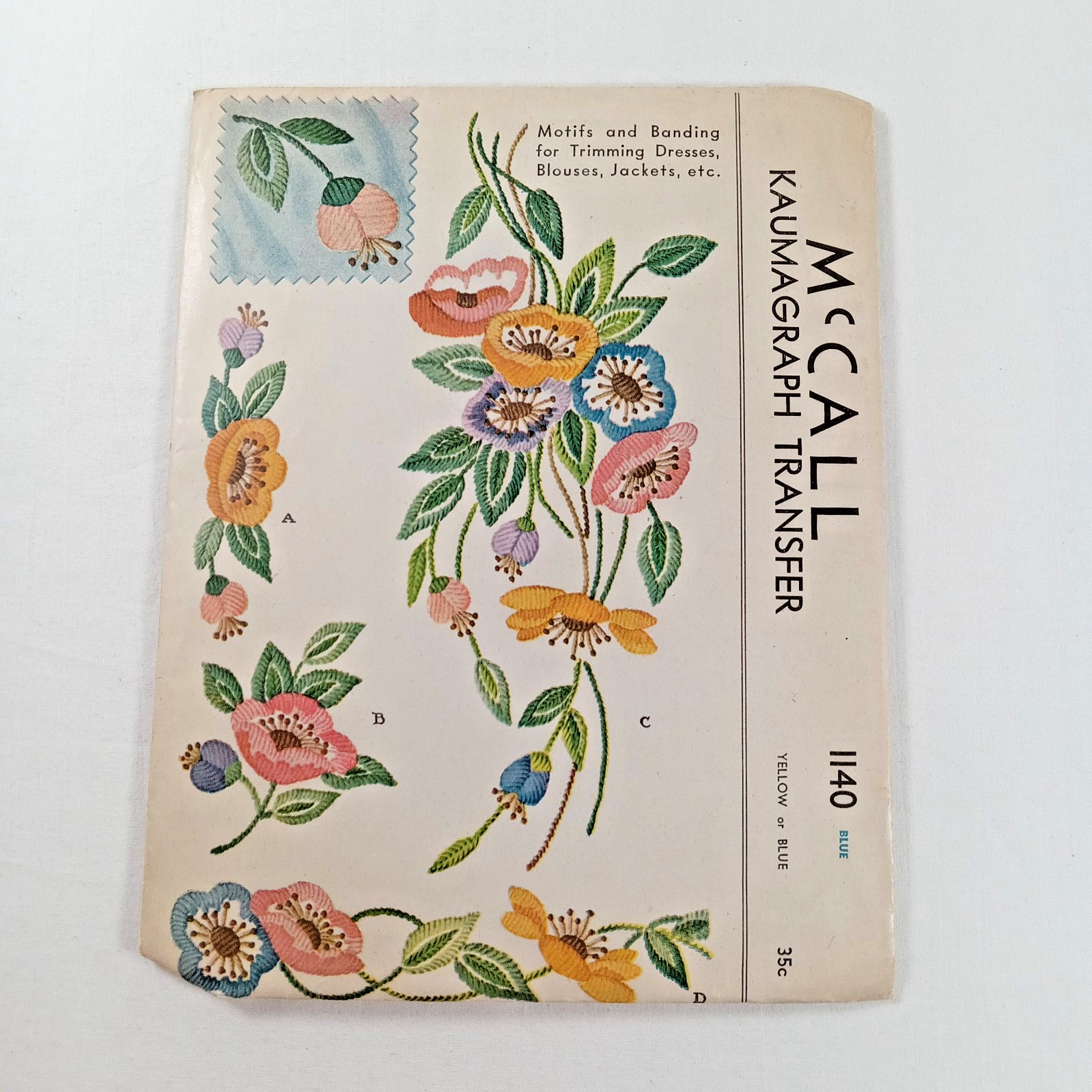 10 packages assorted vintage embroidery transfers McCalls Simplicity open, uncut