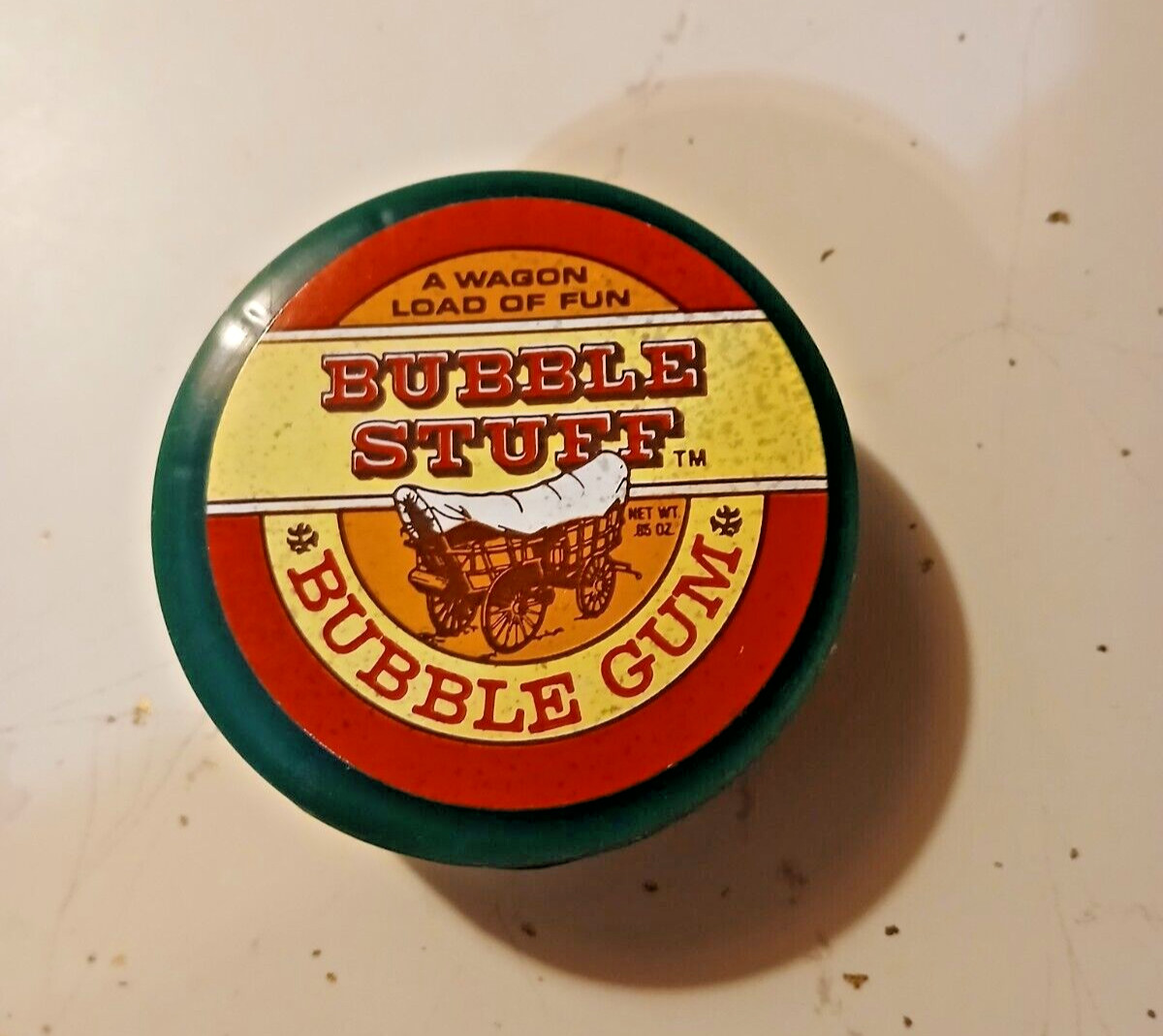 VINTAGE 1981 BUBBLE STUFF BUBBLE GUM EMPTY CONTAINER DONRUSS