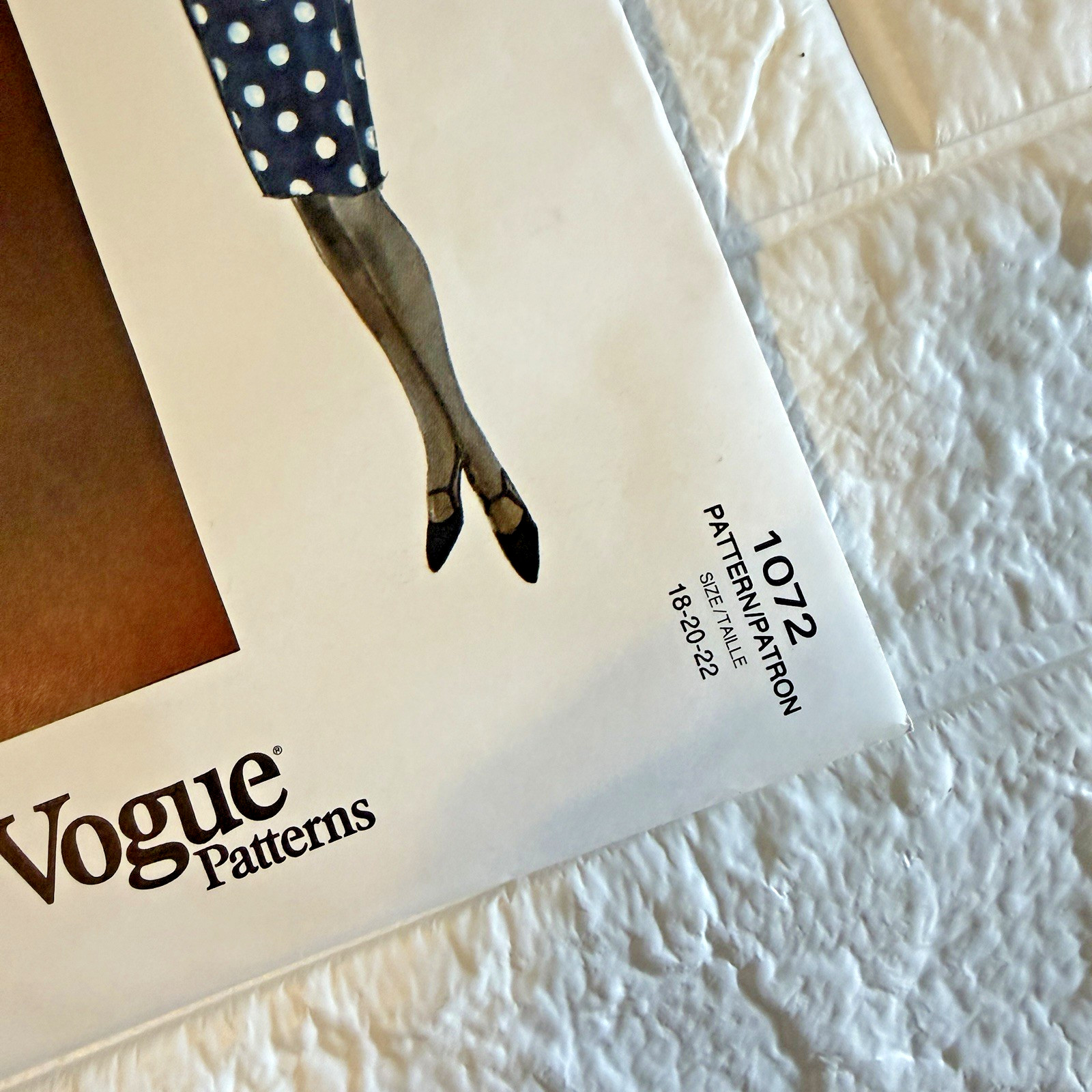 Vtg NEW Vogue 1072 Pattern 18 20 22 Geoffrey Beene Minimalist Chic Coat Dress