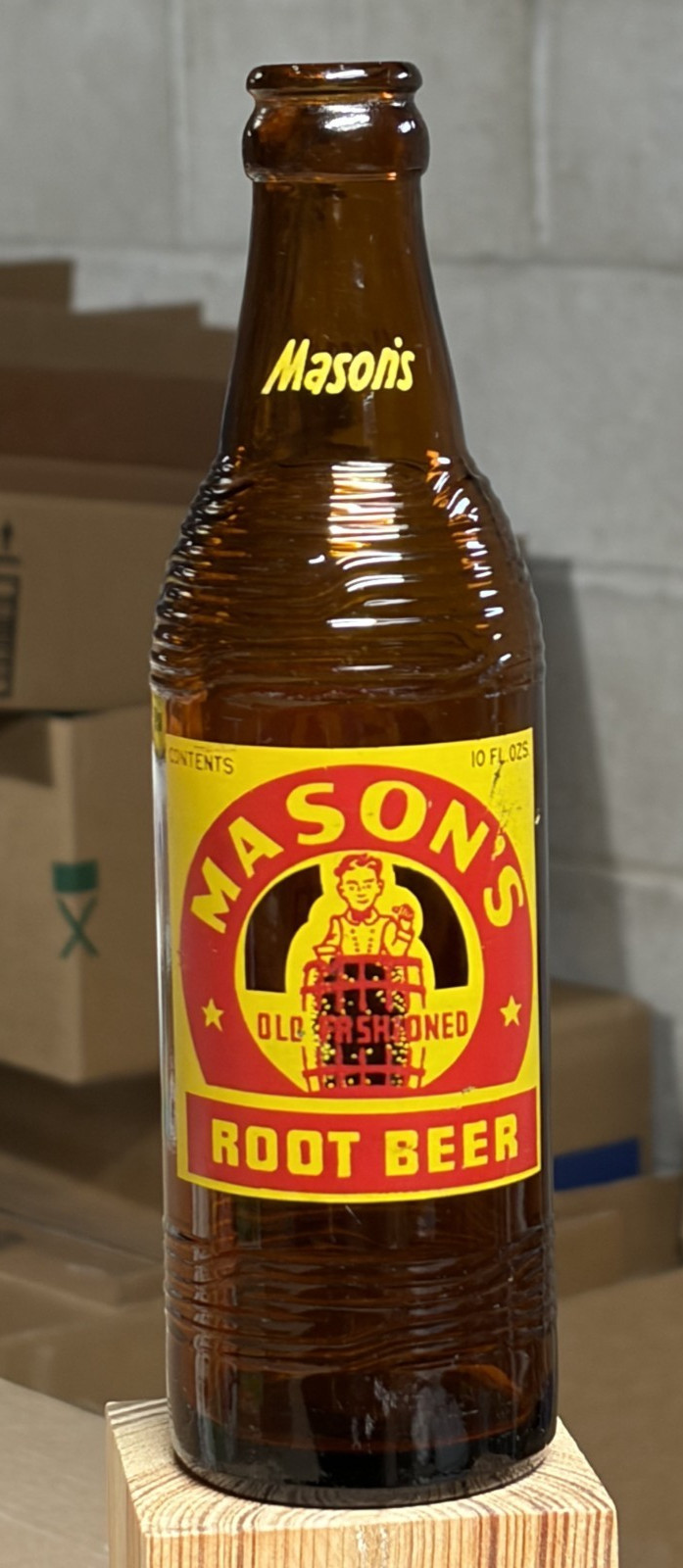 MASON’S ROOT BEER…10oz soda acl….Double labels-no lettering