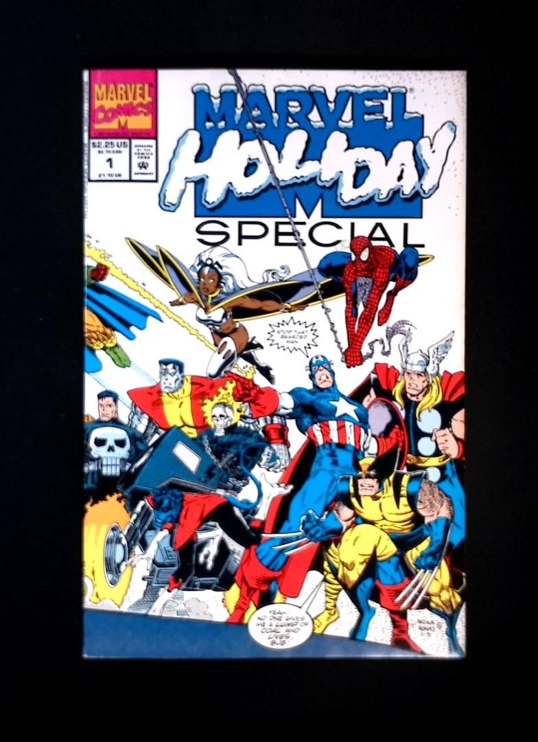Marvel Holiday Special #1 Christmas 1991 Marvel 1991 Arthur Adams wraparound cvr