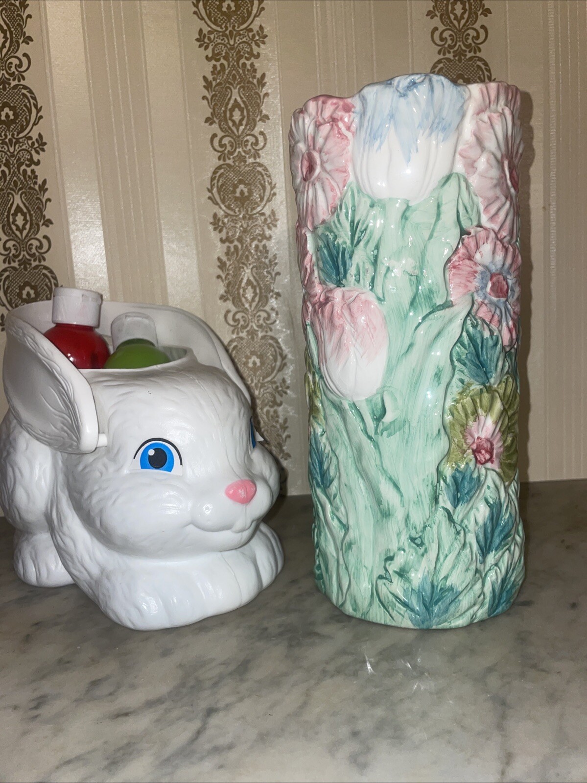 1955 Karen Sue Staver Flower Vase Vintage Beautiful Colors