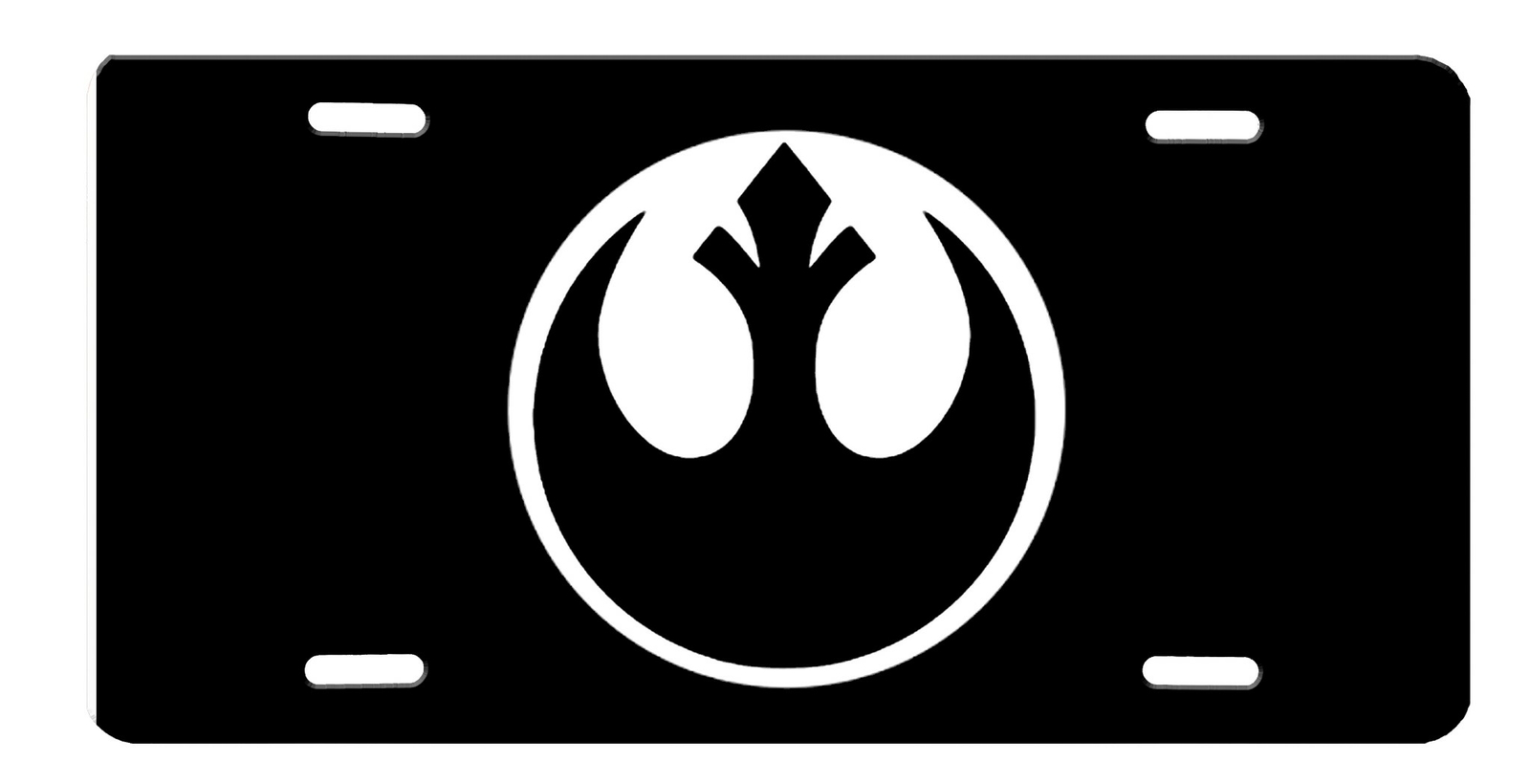 Rebel Alliance Logo Star Wars High Gloss Aluminum License Plate