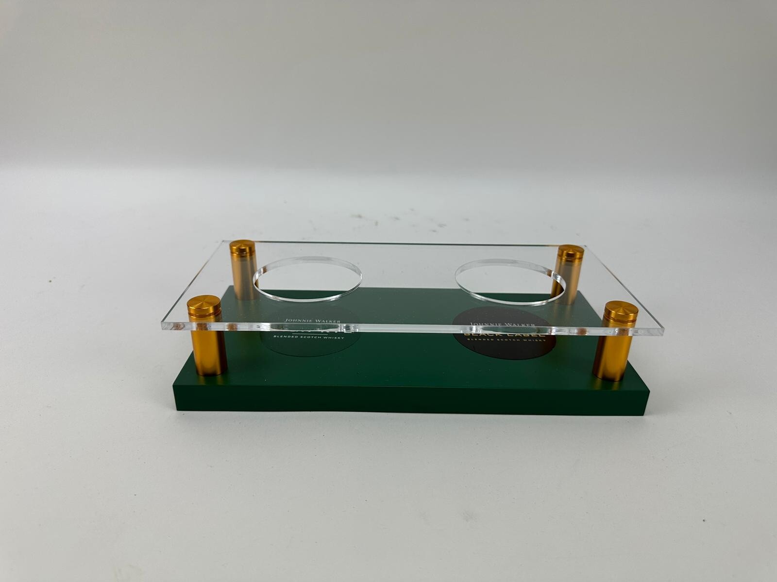 Johnny Walker High Rye Acrylic Tray Flight With 2 Glasses Promo