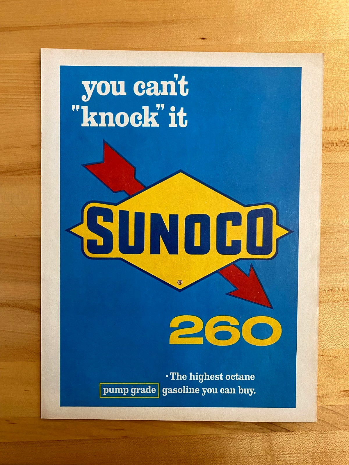 1966 Print Ad Sunoco 260 Gasoline