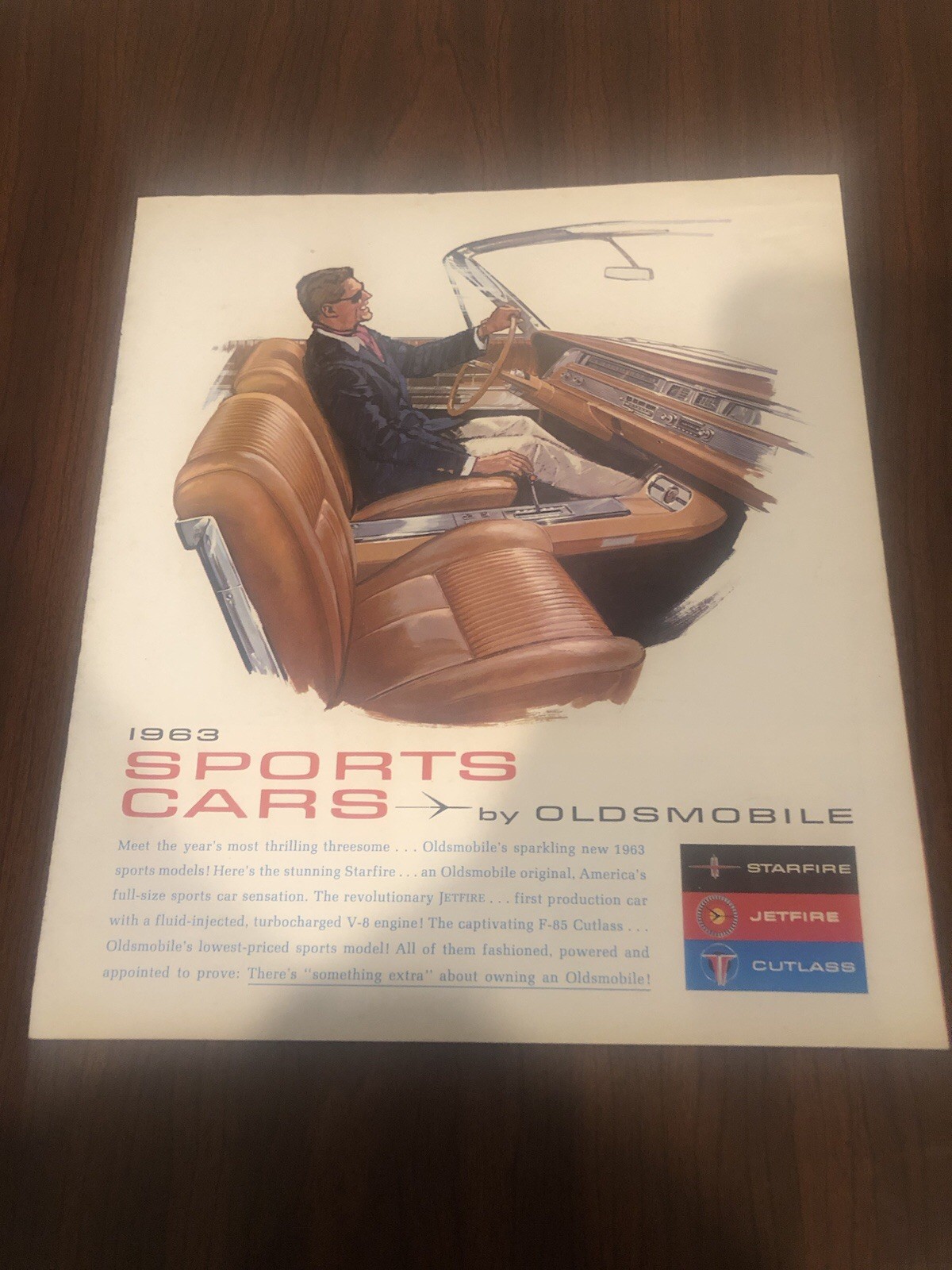 Original 1963 Oldsmobile Sports Cars Sales Brochure F-85 Cutlass Starfire