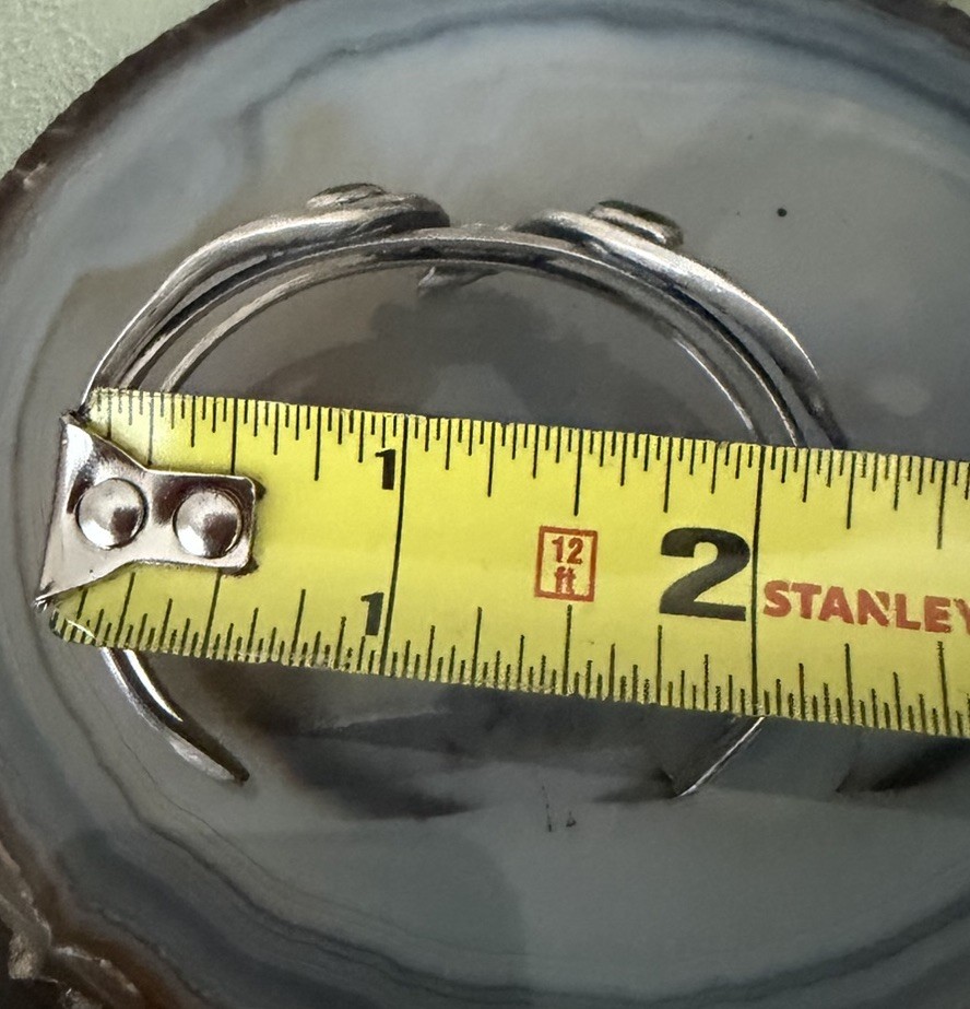 Vintage Sterling Silver Eagle Cuff Bracelet( Unmarked Tst)
