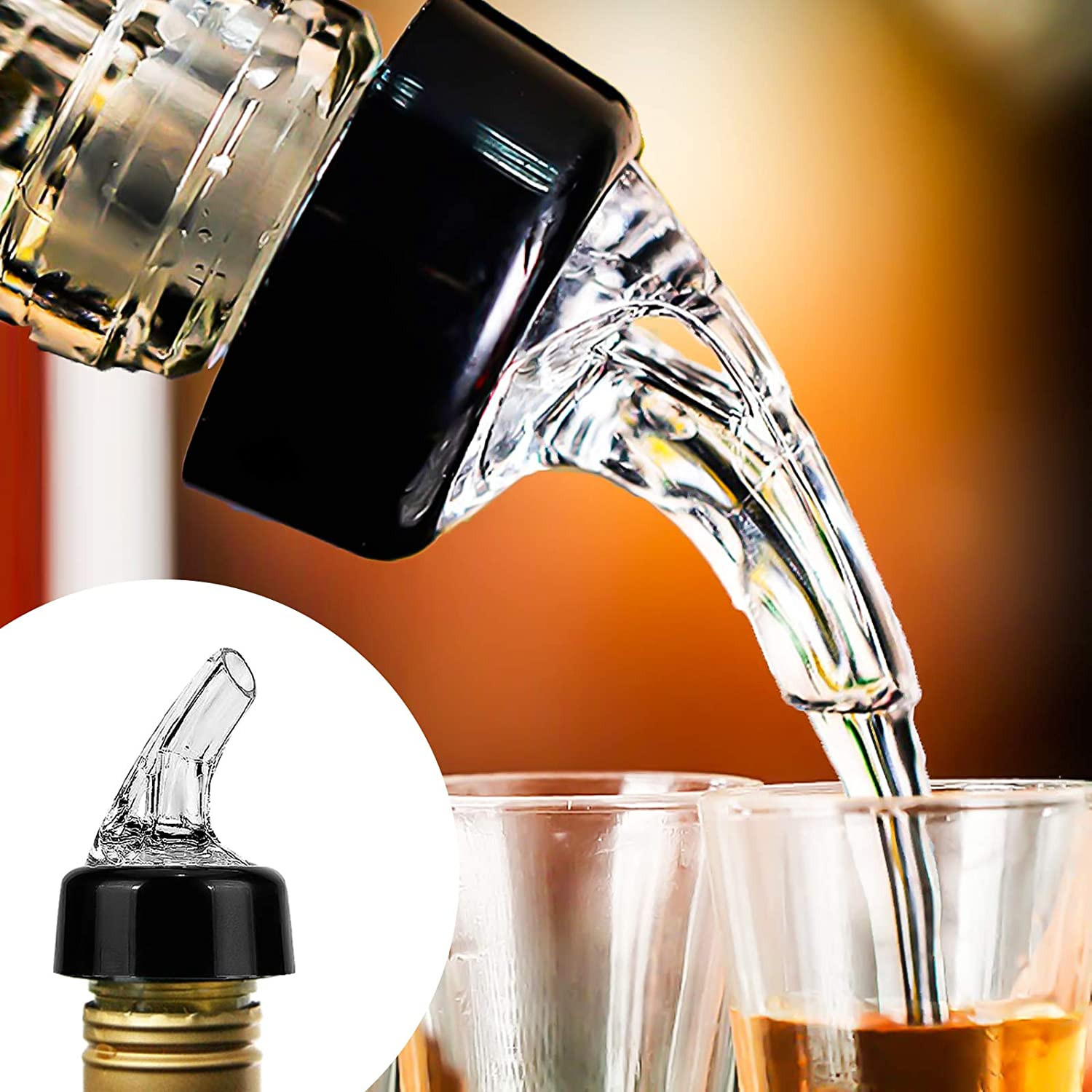 Automatic Measured Bottle Pourer – 1.5Oz/45Ml Quick Shot Spirit Measure Pourer D