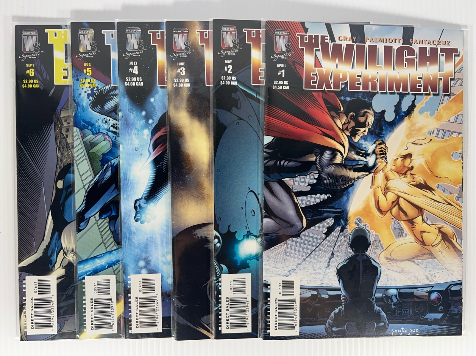 Twilight Experiment #1-6 Juan Santacruz Complete Set DC Wildstorm 2005 NM