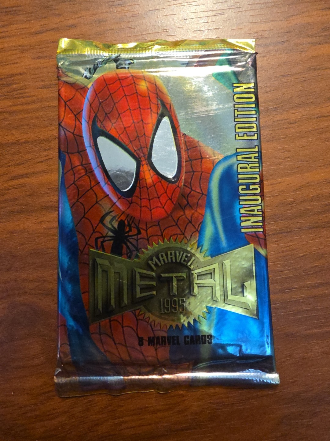 1995 Fleer Marvel Metal Inaugural Edition Sealed Pack – Spider-Man – High Grade
