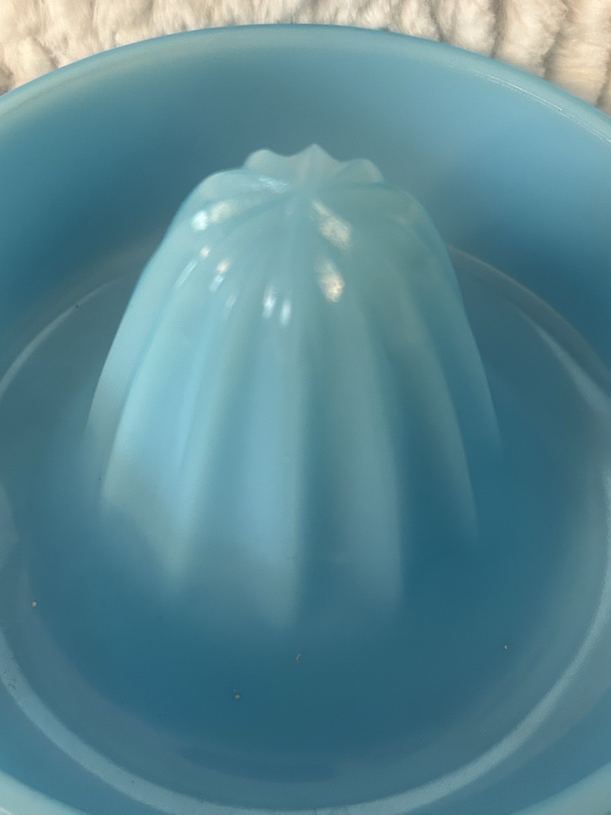 Sunkist Chaplain Blue Reamer McKee Glass Vintage